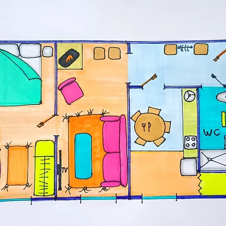 Center Two With One Bedroom, Up To 5 Guests, Self Check-in, Free Parking *
